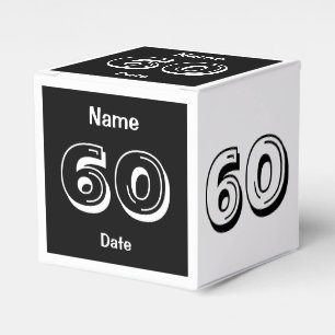 Personifizieren Sie 60. Geburtstag Geschenkschachtel