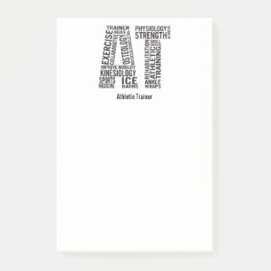 Personifizieren Sie athletischen Namenstrainer AN Post-it Klebezettel