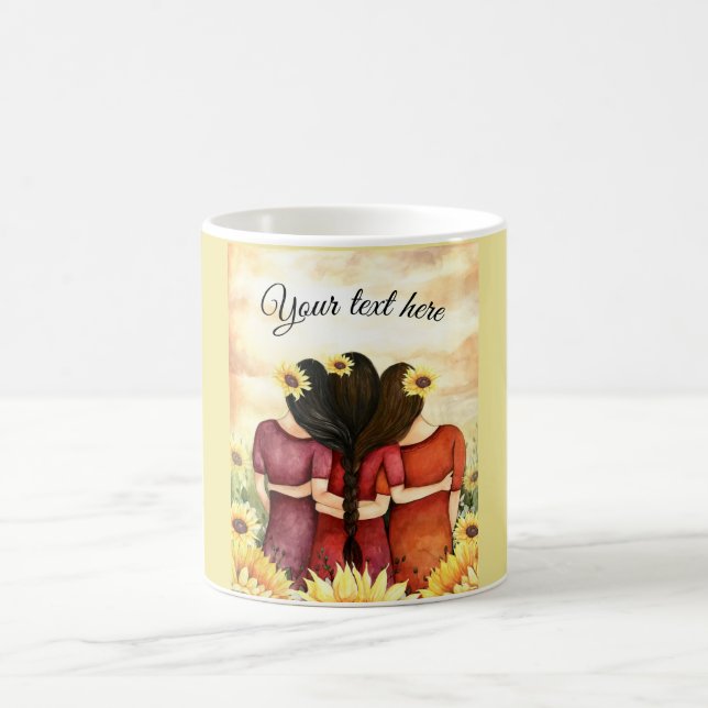 Personifizieren Sie beste Freund-Schwestern der Kaffeetasse (Mittel)