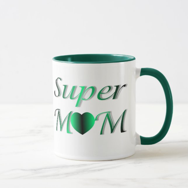 PERSONIFIZIEREN SIE DEN SUPERtag DER MAMA-MUTTER Tasse (Rechts)