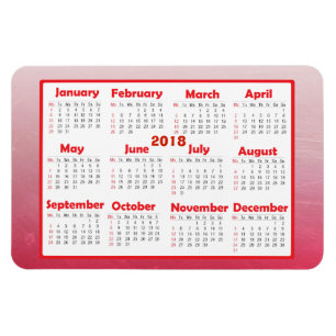 Personifizieren Sie diesen Minikalender des Magnet