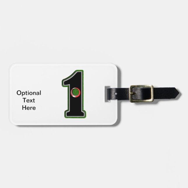 Personifizieren Sie dieses glückliche Gepäckanhänger (Vorderseite horizontal)