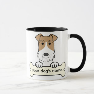 Personifizieren Sie Draht-Foxterrier Tasse