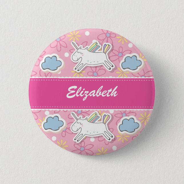 Personifizieren Sie, Einhorn-Abzeichen Button (Vorderseite)