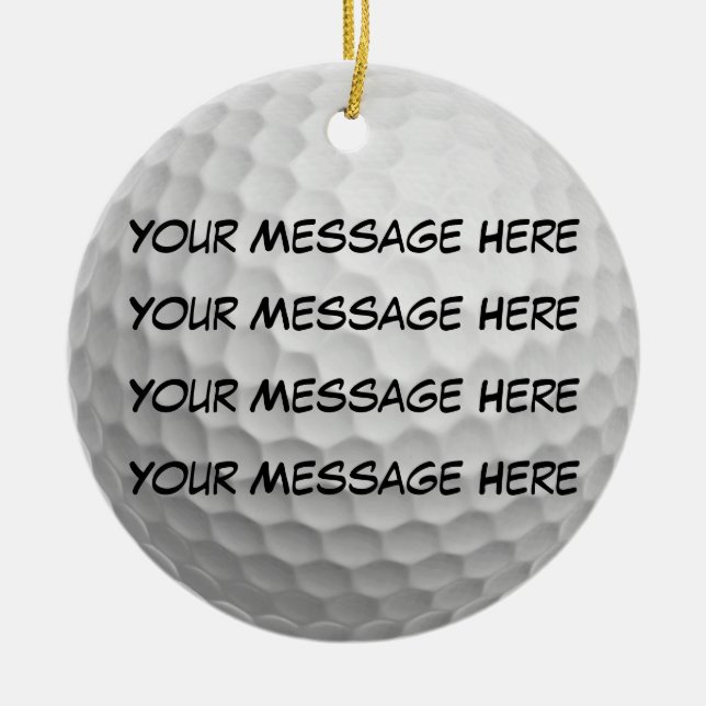 Personifizieren Sie es, Golfball Keramik Ornament (Vorne)