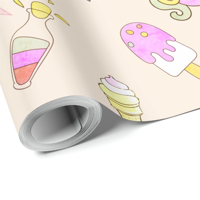 Personifizieren Sie Geschenkpapier (Rolleneckpunkt)