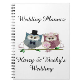 Personifizieren Sie Hochzeits-Planer-Notizblock Notizblock