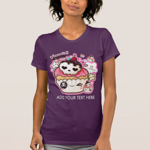 Personifizieren Sie kawaii niedliches Schädel T-Shirt