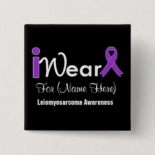 Personifizieren Sie lila Band Leiomyosarcoma Button