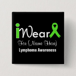 Personifizieren Sie Limones grünes Band-Lymphom Button