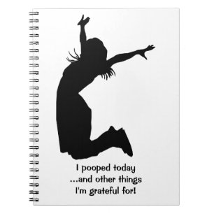 Personifizieren Sie mich kackte heute mit einem Notizblock