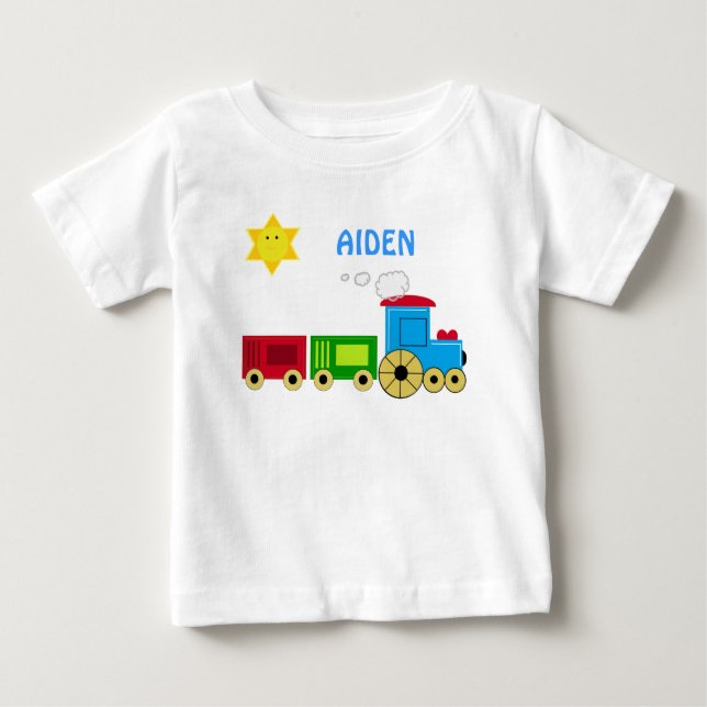 PERSONIFIZIEREN SIE MIT DEM NIEDLICHEN NAMENSZUG BABY T-SHIRT (Vorderseite)
