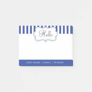 Personifizieren Sie noble elektrische blaue Post-it Klebezettel