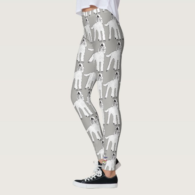 Personifizieren Sie Pudel-Yogaworkout-Leggings Leggings (Links)