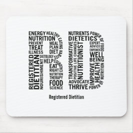Personifizieren Sie registrierte Diätetiker Mousepad