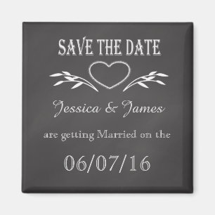 Personifizieren Sie Save the Date Tafel-Magneten Magnet