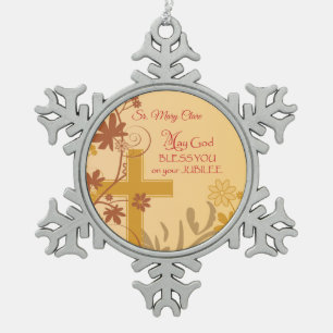 Personifizieren Sie, Schneeflocken Zinn-Ornament