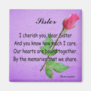 PERSONIFIZIEREN SIE SCHWESTER - MAGNETEN MAGNET