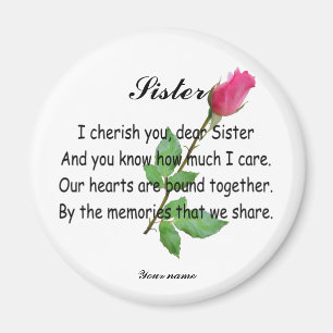 PERSONIFIZIEREN SIE SCHWESTER - MAGNETEN MAGNET