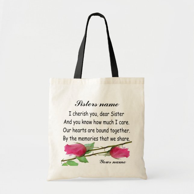 PERSONIFIZIEREN SIE SCHWESTER - TASCHE (Vorne)