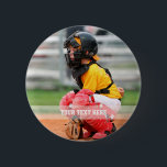 Personifizieren Sie Sport-Foto Button<br><div class="desc">Legen Sie leicht das Foto Ihr Kindes in die Schablone, um ein niedliches Knopfgeschenk für das Kind zu machen. Fügen Sie einen Text wie ein Name hinzu, um das Button besonders anzufertigen und zu personifizieren. Verfügbar in einer Vielzahl von Formen und von Größen. Wählen Sie Ihre eigene Form oder Größe...</div>