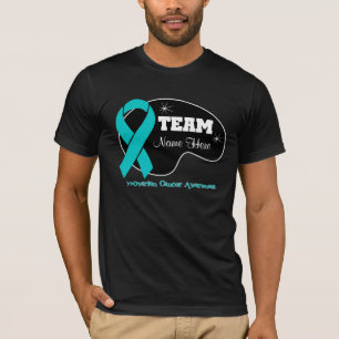 Personifizieren Sie Team-Namen - Eierstockkrebs T-Shirt