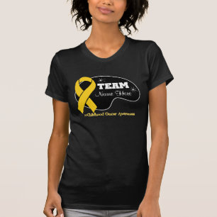 Personifizieren Sie Team-Namen - Kindheits-Krebs T-Shirt