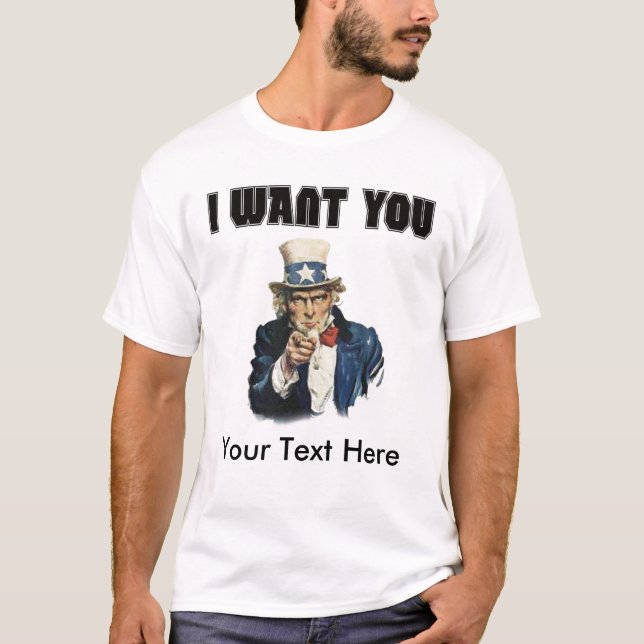 Personifizieren Sie - Uncle Sam T-Shirt (Vorderseite)