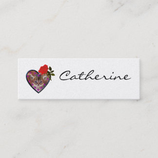 Personifizieren Sie Visitenkarte der Mädchen Telefonnummerkarte