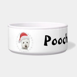 Personifizieren Sie WeihnachtenWestie Napf