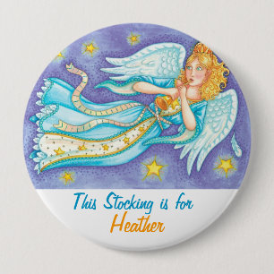 Personifizieren Sie WeihnachtsStrumpf-Knöpfe Button