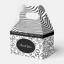 Persönlich: 50. Geburtstag Schwarz und Weiß Thema