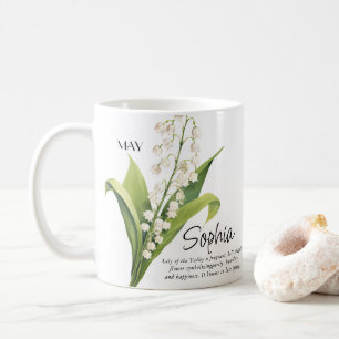 Persönlich angefertigte Blume des Geburtsmonats Ma Kaffeetasse