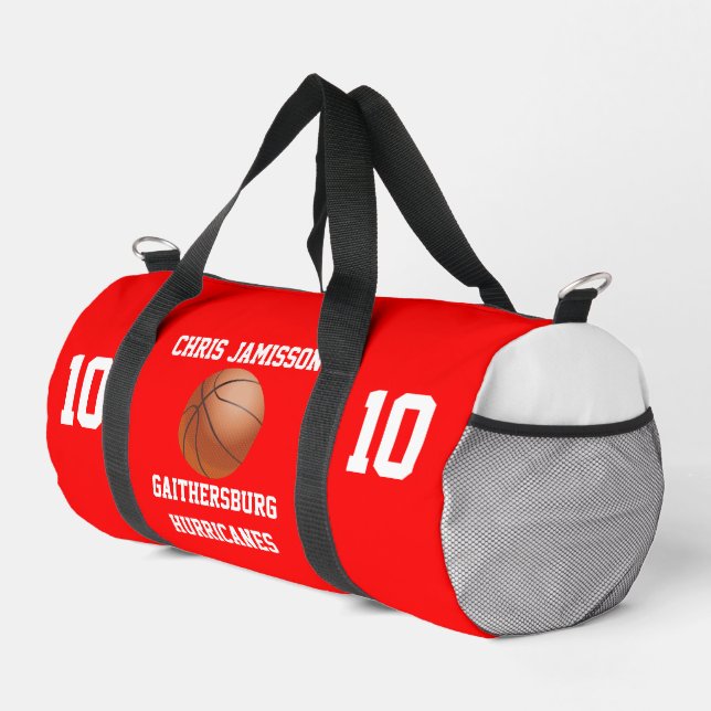 Persönlich angepasster Basketball-Team-Trainer ode Duffle Bag (Rechte Ecke)