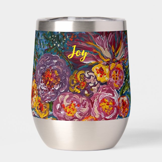 Persönlich auf Wine Tumbler warm oder kalt (Rückseite)