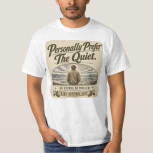 Persönlich bevorzuge ich das ruhige Vintage-Retro- T-Shirt
