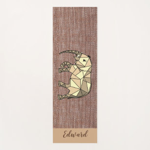 Persönlich Brown Black Cozy Elephant für ihn Yogamatte