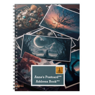 Persönlich gestaltbares Postkartendesign Notizblock