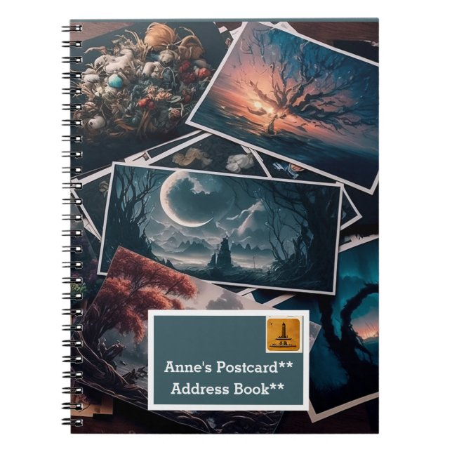 Persönlich gestaltbares Postkartendesign Notizblock (Vorderseite)