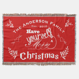 Persönlich haben Sie sich glücklich wenig Weihnach Decke