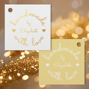 Persönlich Hergestellt mit Liebe Kleinunternehmen Geschenkanhänger