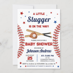 Persönlich ist es eine Baby Sport Baseball Baby Du Einladung