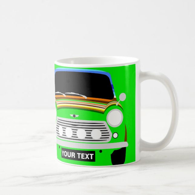 PERSÖNLICH KLASSIC STRIPEKT ORIGINAL MINI CAR KAFFEETASSE (Rechts)