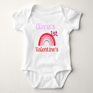 Persönlich MEINE ERSTEN VALENTINSBOTSCHAFTEN Regen Baby Strampler