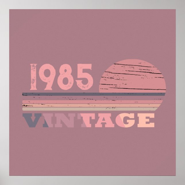 Persönlich Vintages 40. Party Poster (Vorne)