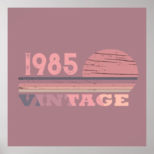 Persönlich Vintages 40. Party Poster (Vorne)