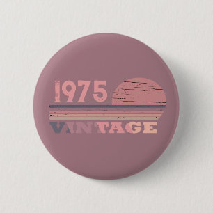Persönliche 50 Vintage 50. Geburtstagsparty Button