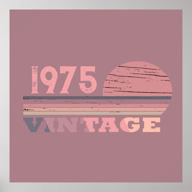 Persönliche 50 Vintage 50. Geburtstagsparty Poster (Vorne)