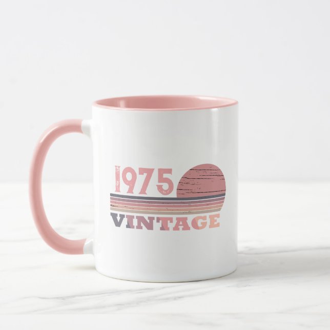 Persönliche 50 Vintage 50. Geburtstagsparty Tasse (Links)