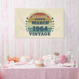 Persönliche 60 Vintage 60. Geburtstagsparty Banner